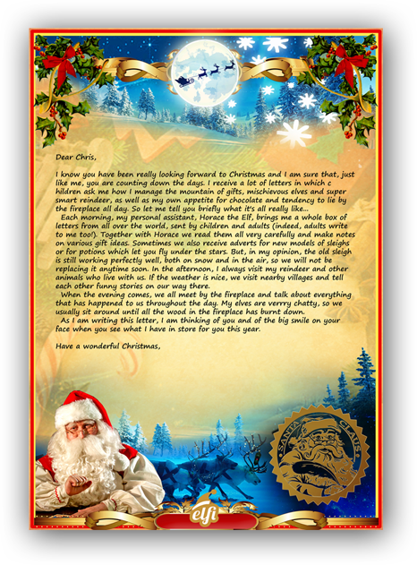 Free Santa Letters - Download Your Personalized Letter From Santa